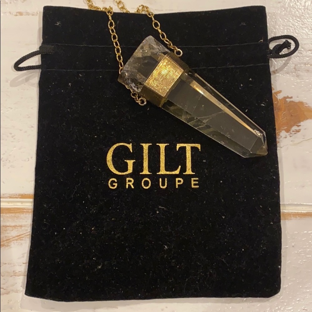 Large Crystal Statement Necklace - image 6